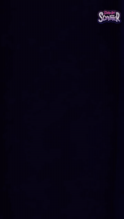 Scooby Doo And His Friends Are Standing In A Dark Room GIF