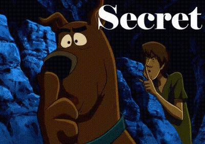 Scooby Doo And Shaggy Are Shown On A Poster For Secret GIF