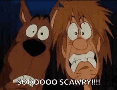Scooby Doo And Shaggy Scared GIF