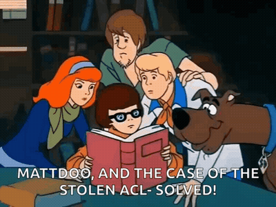 Scooby Doo And The Case Of The Stolen ACL Solved GIF