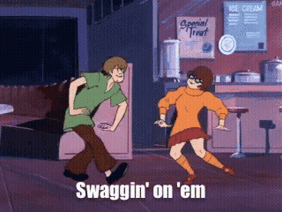 Scooby Doo And Velma Dancing In Diner Swaggin GIF
