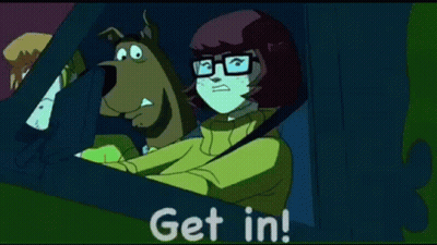 Scooby Doo And Velma Driving GIF