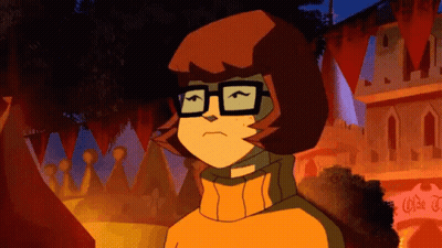 Scooby Doo And Velma Standing Next To Each Other GIF