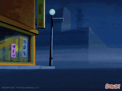 Scooby Doo Characters In Speeding Van GIF