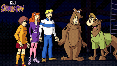 Scooby-Doo Characters Standing Together GIF