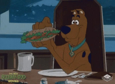 Scooby Doo Eating Sandwich GIF