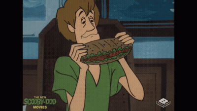 Scooby Doo Eating Sandwich GIF