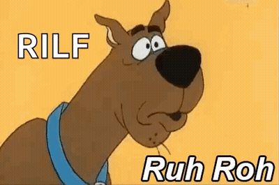 Scooby Doo From The Scooby Doo Cartoon Is Making A Funny Face While Wearing A Blue Collar . GIF