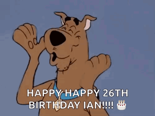 Scooby Doo Giving Thumbs Up Happy Birthday GIF