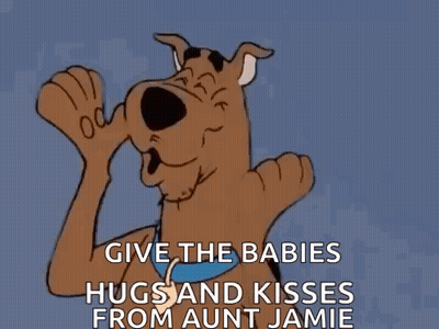 Scooby Doo Hugging And Kissing Babies GIF