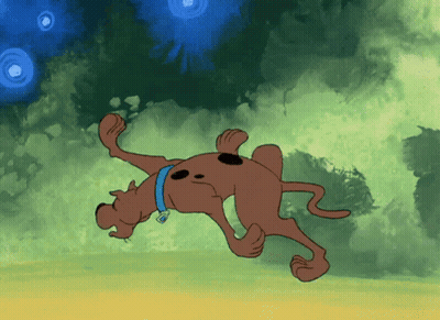 Scooby Doo Laying On Its Back GIF