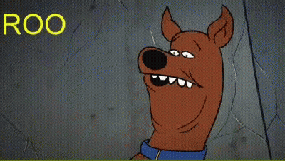 Scooby Doo Making Funny Face Saying Roooooo GIF