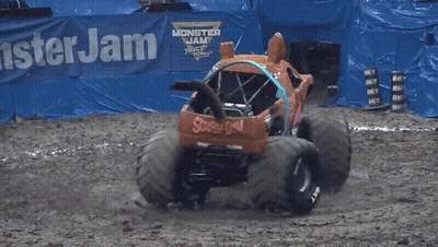 Scooby Doo Monster Truck And Monster Jam Banner GIF