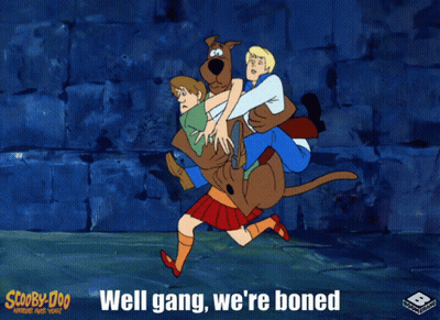 Scooby-Doo Poster With Ghost GIF