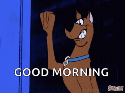 Scooby Doo Saying Good Morning GIF