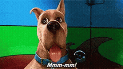 Scooby Doo Says Mmmm-Mm With Tongue Out GIF