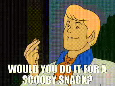 Scooby Doo Says Would You Do It For A Scooby Snack While Eating A Cookie . GIF