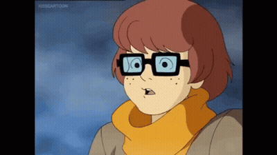 Scooby Doo Surprised With Glasses and Scarf