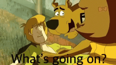 Scooby Doo Surprised With Glasses and Scarf