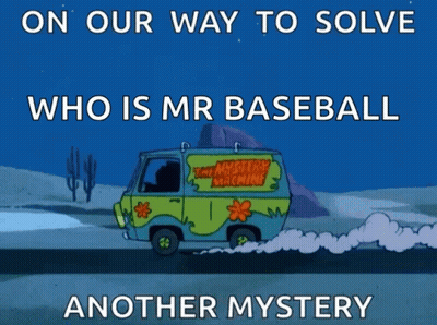 Scooby Doo Van Driving With Text On Our Way To Solve Who Is Mr Baseball Another Mystery GIF