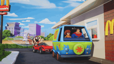 Scooby Doo Van In Front Of McDonald's GIF