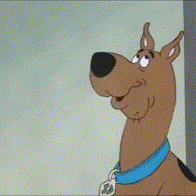Scooby Doo With Blue Collar And SD Tag GIF