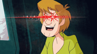 Scooby Doo With Red Laser Eyes