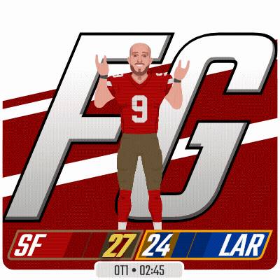 Scoreboard SF Vs LAR GIF