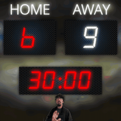 Scoreboard Showing 6 To 9 GIF