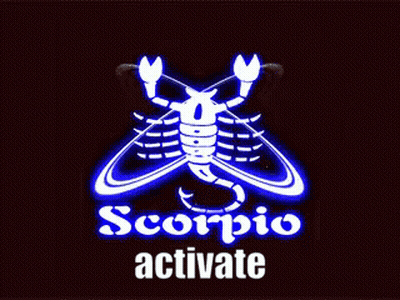 Scorpio Activate Logo With Scorpio GIF