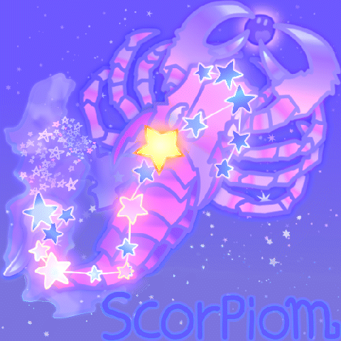 Scorpion Drawing With Word Scorpion GIF