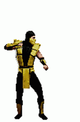 Scorpion Get Over Here Explosion Box GIF