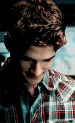 Scott McCall Teen Wolf Lifting Head And Smiling GIF