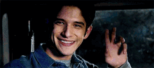 Scott McCall Teen Wolf Saying Hi And Smiling GIF