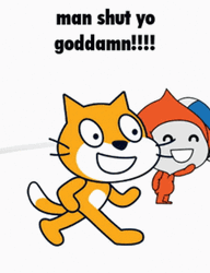 Scratch Cat High Speed Movements GIF