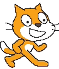 Scratch Cat Strolling Pixel Art GIF