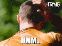 Scratching Head Hmm GIF