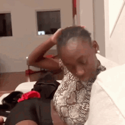 Scratching Head Kaylani Cole Smile GIF