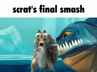 Scrats Final Smash Squirrel Meme GIF