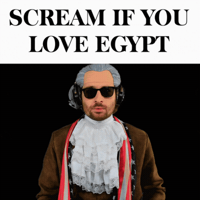 Scream If You Love Egypt Man GIF