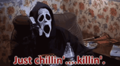 Scream Sitting On Couch Talking On Phone GIF