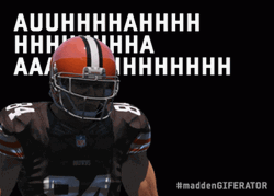 Screaming And Thundering Madden Character GIF
