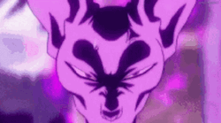 Screaming Beerus Energy Of Destruction Aura  GIF
