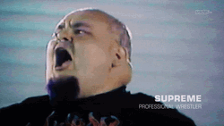 Screaming Black Supreme Wrestler GIF