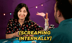 Screaming Internally On Date GIF