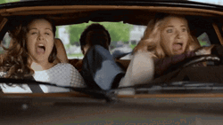 Screaming Lady Driving Crazy  GIF