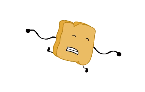 Screaming Wooden Block Cartoon Sticker