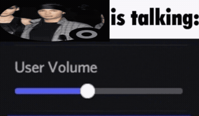 Screen Showing User Volume Talking GIF