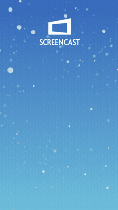 Screencast Logo Above Blue Background GIF