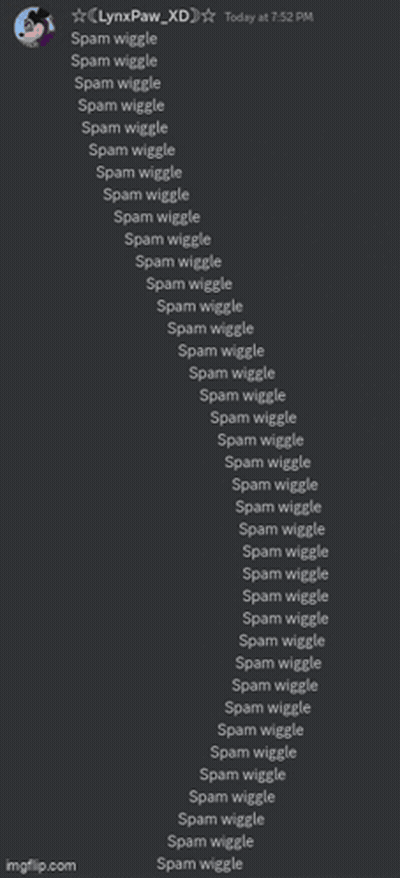Screenshot Of Spam Wiggle Words GIF